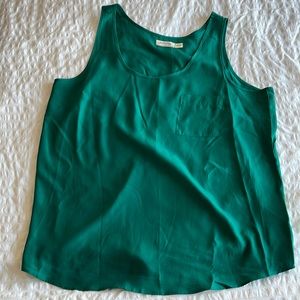 Emerald Green Flowey Tank Top